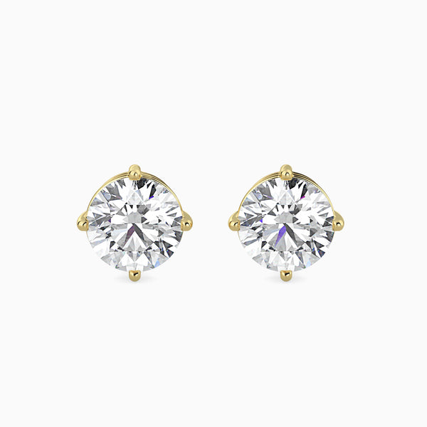 Golden Solitaire Diamond Studs (2.00)