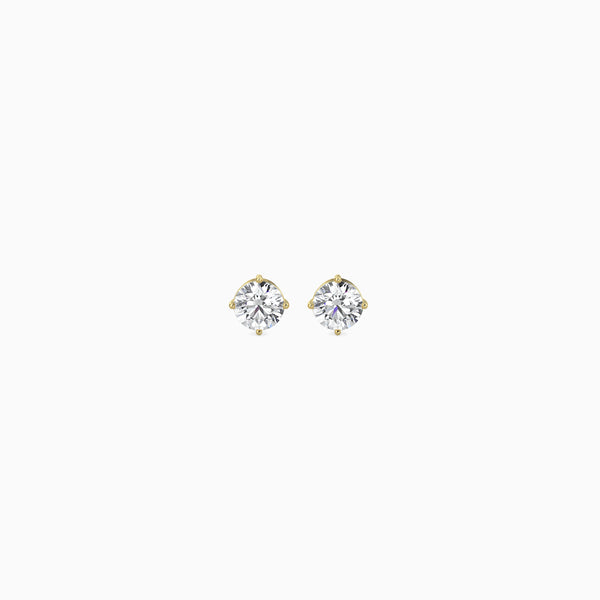 Golden Solitaire Diamond Studs (0.50)