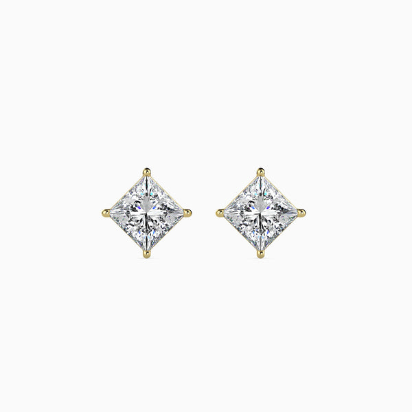 Classic Princess-Cut Diamond Studs (1.50)