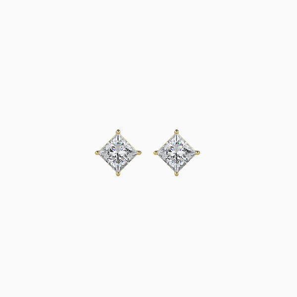 Classic Princess-Cut Diamond Studs (1.00)