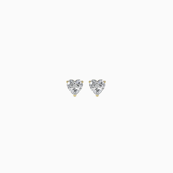 Regal Heart Diamond Studs (0.50)