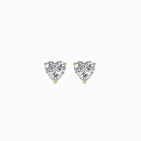 Regal Heart Diamond Studs (1.00)