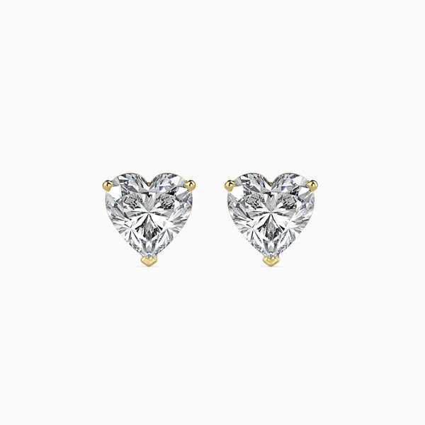 Regal Heart Diamond Studs (1.50)