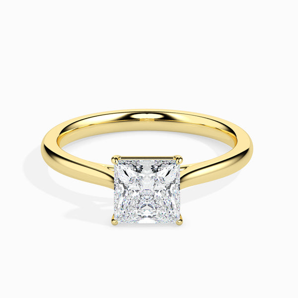 Leena 4 prong Solitaire Engagement ring Princess Cut