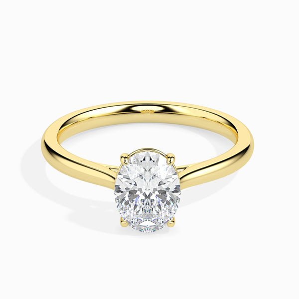 Leena 4 prong Solitaire Engagement ring Oval Cut