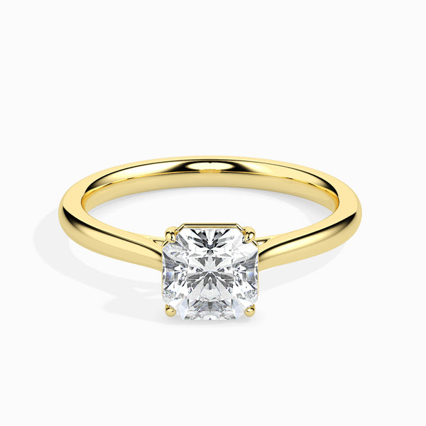 Leena 4 prong Solitaire Engagement ring Radiant Cut