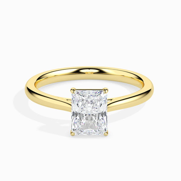 Leena 4 prong Solitaire Engagement ring Asscher Cut