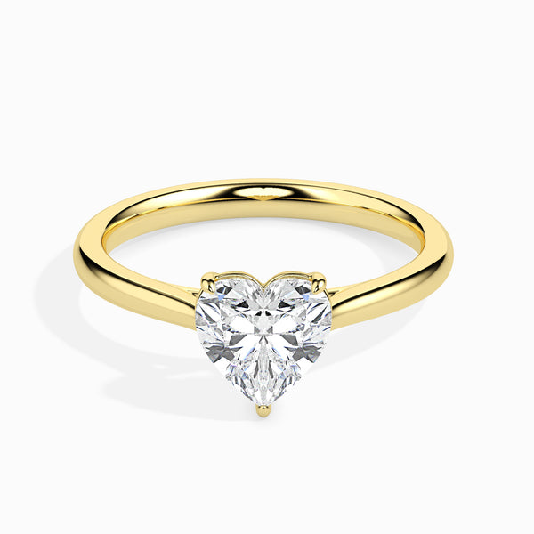 Leena 4 prong Solitaire Engagement ring Heart-Shaped