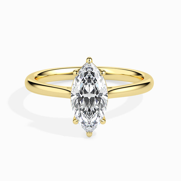 Leena 4 prong Solitaire Engagement ring Marquise Cut