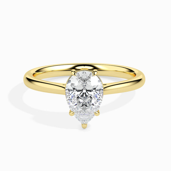 Leena 4 prong Solitaire Engagement ring Pear-Shaped