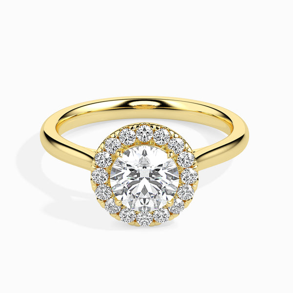 Cecilia Halo Engagement Ring Round Cut