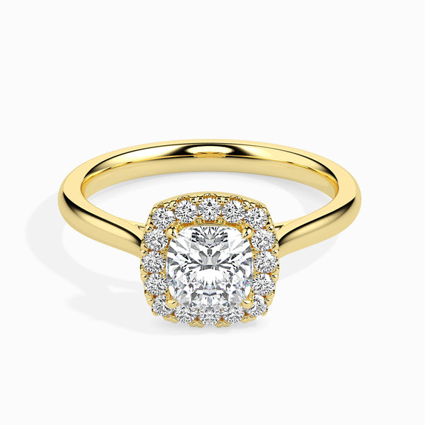 Cecilia Halo Engagement Ring Cushion Cut