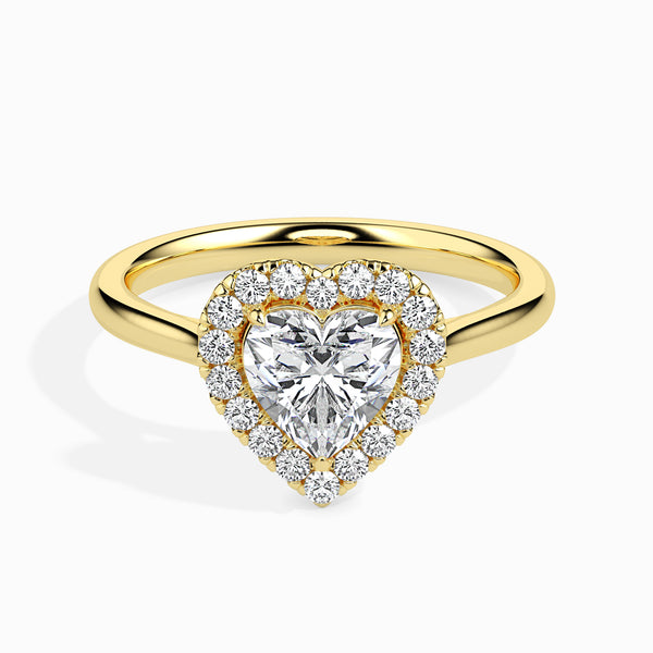 Cecilia Halo Engagement Ring Heart-Shaped