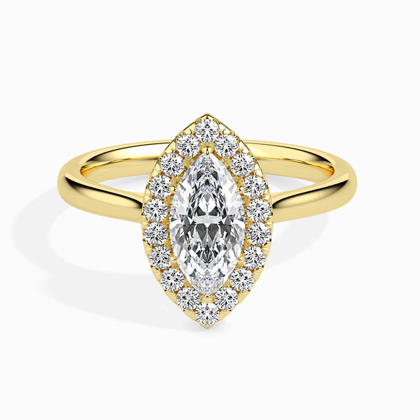 Cecilia Halo Engagement Ring Marquise Cut