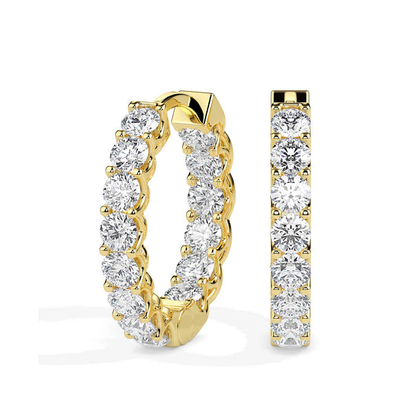 Eternal Gold Diamond Hoops