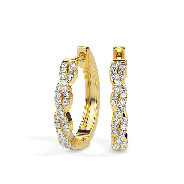 Luxe Infinity Diamond Hoops