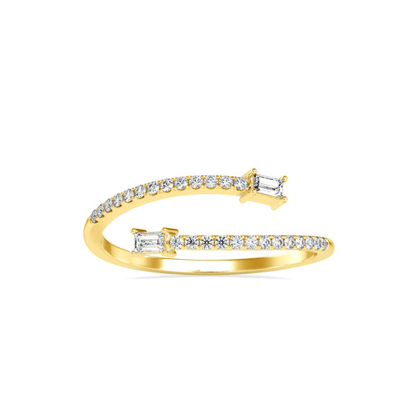 Delicate Round Diamond Milgrain Band